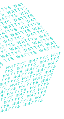 Wattys text in the form of a square